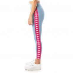 Kappa US Women 222 Banda Anen 2 Leggings - Light Blue Pink