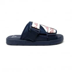 Kappa US Logo Tape Kalpi Slides - Blue Navy Footwear