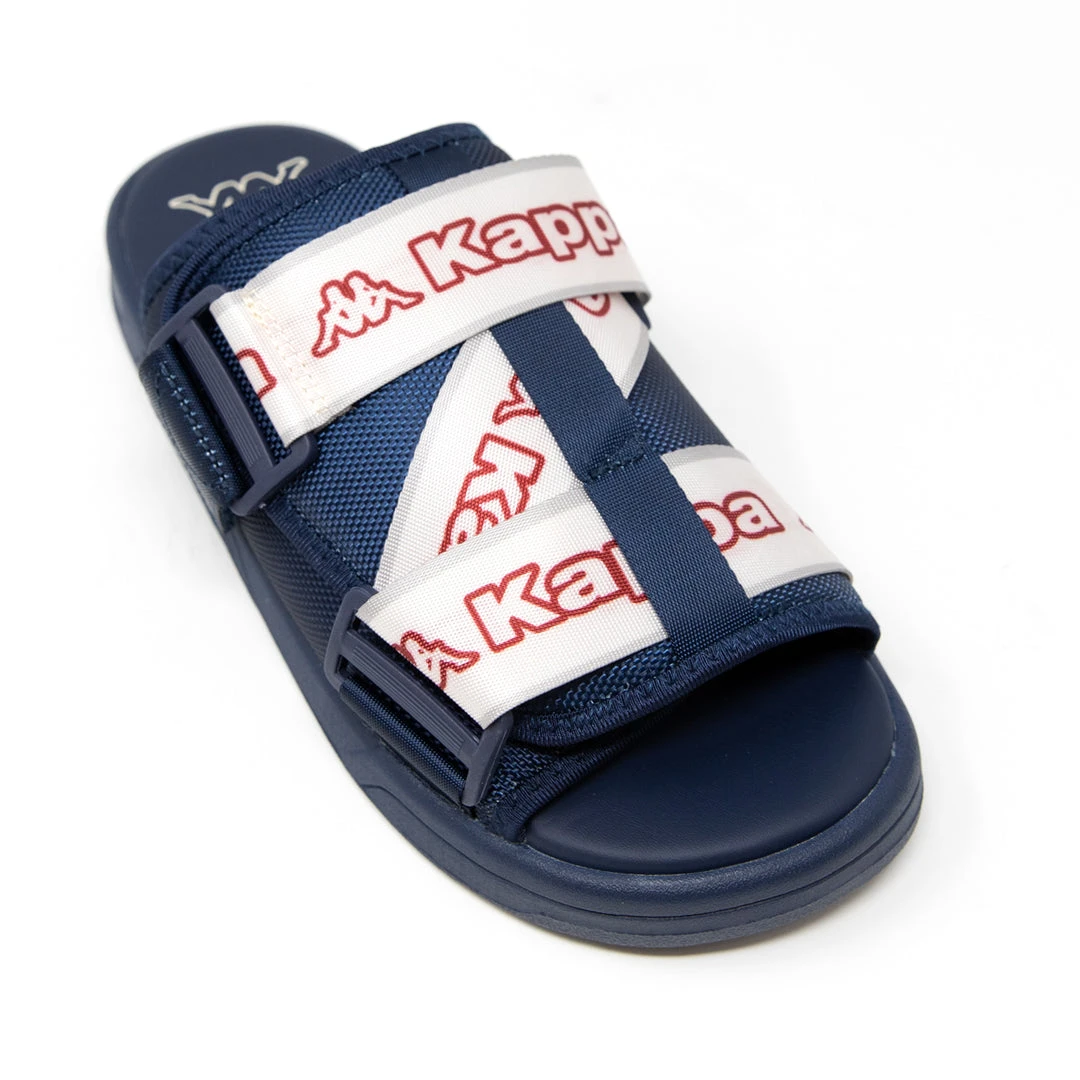 Kappa US Logo Tape Kalpi Slides - Blue Navy Footwear 4 Kappa US Logo Tape Kalpi Slides - Blue Navy Footwear