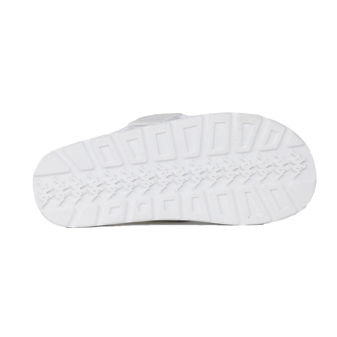 Kappa US Footwear Logo Tape Kalpi Sandals - White Blue 4 Kappa US Footwear Logo Tape Kalpi Sandals - White Blue