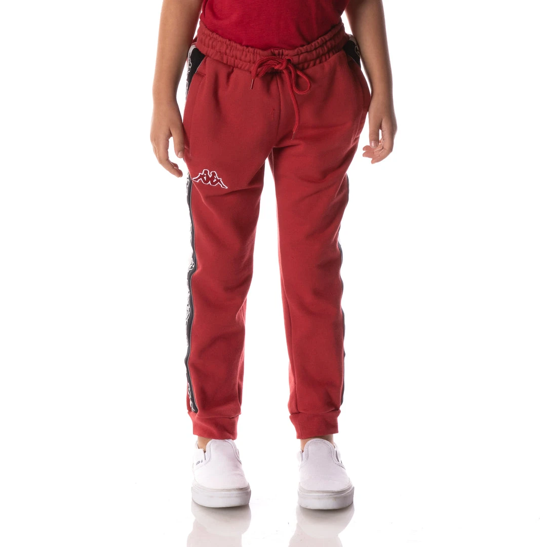 Kappa US Logo Tape Danira Sweatpants - Red 3 Kappa US Logo Tape Danira Sweatpants - Red