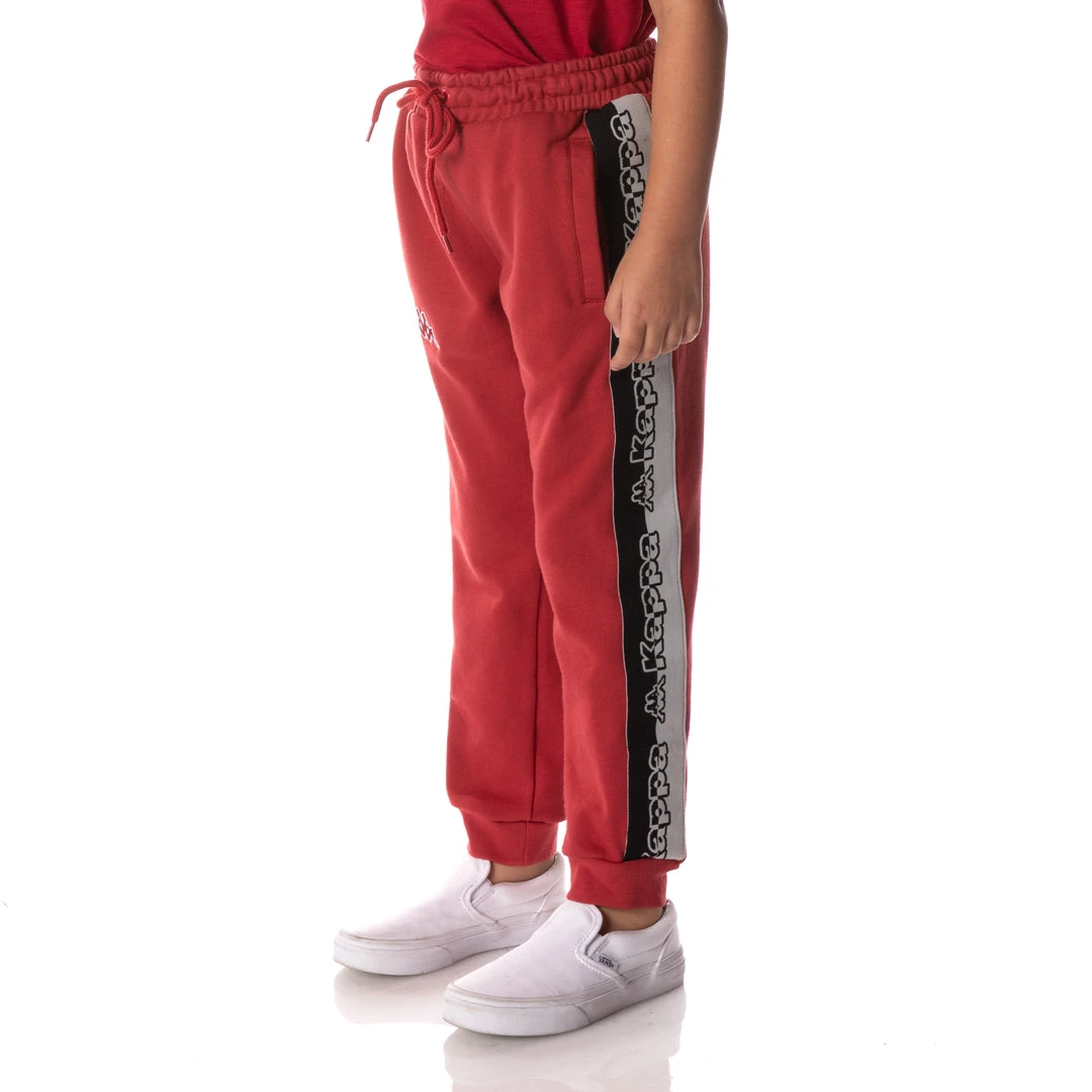 Kappa US Logo Tape Danira Sweatpants - Red 4 Kappa US Logo Tape Danira Sweatpants - Red
