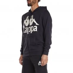 Kappa US Men Authentic Awert Hoodie - Black Smoke Sand