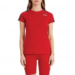 Kappa US Women Logo Tape Diza T-Shirt - Red