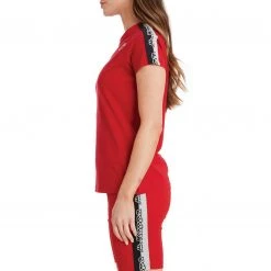 Kappa US Women Logo Tape Diza T-Shirt - Red