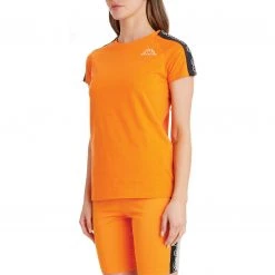 Kappa US Women Logo Tape Diza T-Shirt - Orange