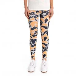 Kappa US Authentic Palissa Leggings - Black Smoke Light Orange Women
