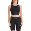 Kappa US Logo Tape Dirinam Bra Top - Black Smoke