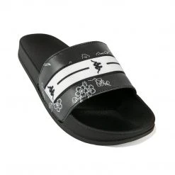 Kappa US Footwear Authentic Jpn Aramoor 1 Slides - Black White