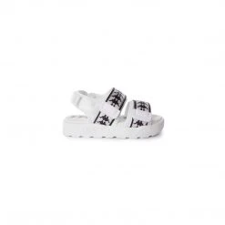 Kappa US Kids 222 Banda Aster 7 Kids Sandals - White Black Infant & Kids Footwear