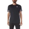 Kappa US Men 222 Banda Niji 2 T-Shirt - Black Smoke White