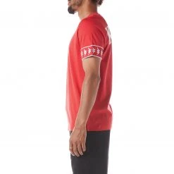 Kappa US 222 Banda Niji 2 T-Shirt - Red White Men 8 Kappa US 222 Banda Niji 2 T-Shirt - Red White Men