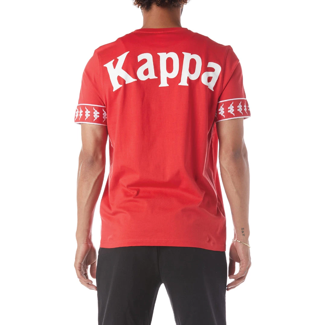 Kappa US 222 Banda Niji 2 T-Shirt - Red White Men 6 Kappa US 222 Banda Niji 2 T-Shirt - Red White Men