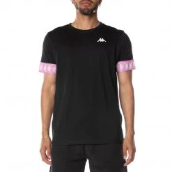 Kappa US 222 Banda Niji 2 T-Shirt - Black Smoke Violet