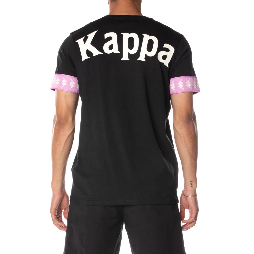 Kappa US 222 Banda Niji 2 T-Shirt - Black Smoke Violet 6 Kappa US 222 Banda Niji 2 T-Shirt - Black Smoke Violet