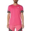 Kappa US Men 222 Banda Niji 2 T-Shirt - Pink Black