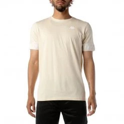 Kappa US 222 Banda Niji 2 T-Shirt - Beige White