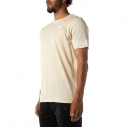 Kappa US 222 Banda Niji 2 T-Shirt - Beige White