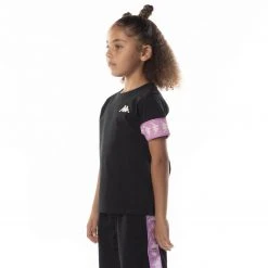 Kappa US Kids 222 Banda Niji 2 T-Shirt - Black Smoke Violet