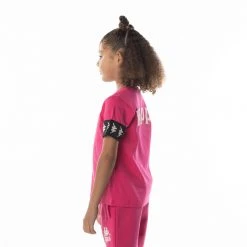 Kappa US Kids 222 Banda Niji 2 T-Shirt - Pink Black