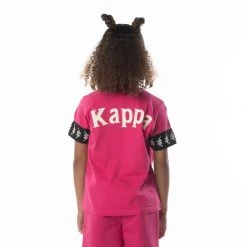 Kappa US Kids 222 Banda Niji 2 T-Shirt - Pink Black
