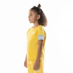 Kappa US Kids 222 Banda Niji 2 T-Shirt - Yellow Light Blue