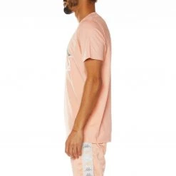 Kappa US Men Authentic Football Barta T-Shirt - Peach