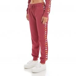Kappa US 222 Banda Beicegel Sweatpants - Burgundy