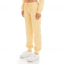 Kappa US 222 Banda Beicegel Sweatpants - Light Yellow White Women