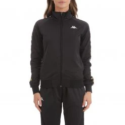 Kappa US Women 222 Banda Hatillo Track Jacket - Black Smoke
