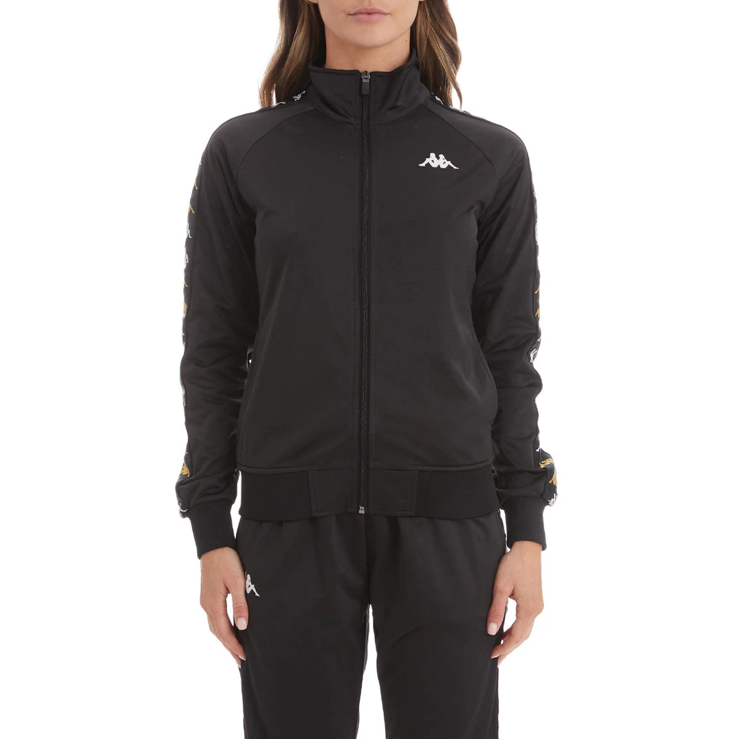 Kappa US Women 222 Banda Hatillo Track Jacket - Black Smoke 3 Kappa US Women 222 Banda Hatillo Track Jacket - Black Smoke