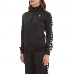 Kappa US Women 222 Banda Hatillo Track Jacket - Black Smoke