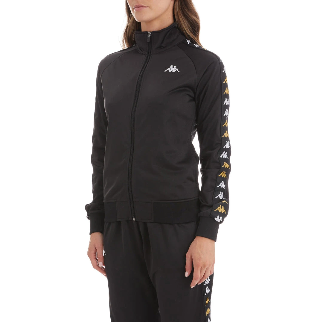 Kappa US Women 222 Banda Hatillo Track Jacket - Black Smoke 4 Kappa US Women 222 Banda Hatillo Track Jacket - Black Smoke