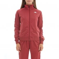 Kappa US 222 Banda Hatillo Track Jacket - Burgundy