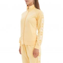Kappa US 222 Banda Hatillo Track Jacket - Light Yellow White