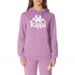 Kappa US Authentic Ambanja Hoodie - Violet Lavender White Women