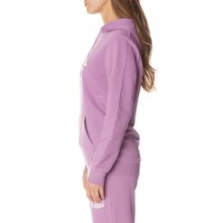 Kappa US Authentic Ambanja Hoodie - Violet Lavender White Women