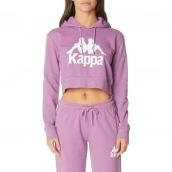 Kappa US Authentic Ambatobeny Hoodie - Violet Lavender White Women