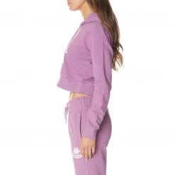 Kappa US Authentic Ambatobeny Hoodie - Violet Lavender White Women