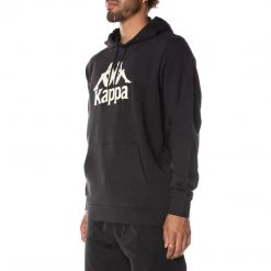 Kappa US Authentic Malmo Hoodie - Black Smoke Sand Men