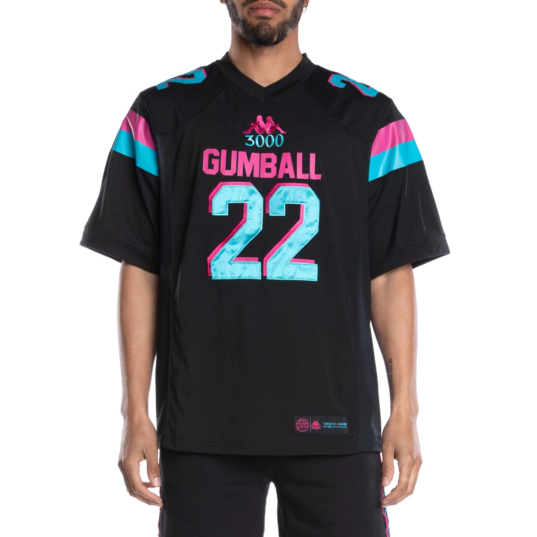 Kappa US 222 Banda Gumball Glend Football Jersey - Black Men 3 Kappa US 222 Banda Gumball Glend Football Jersey - Black Men