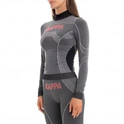 Kappa US Authentic Jaworzno Knit Top - Black Red