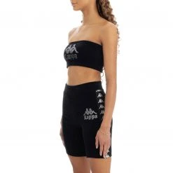 Kappa US Authentic Swirlie Bandeau - Black Smoke