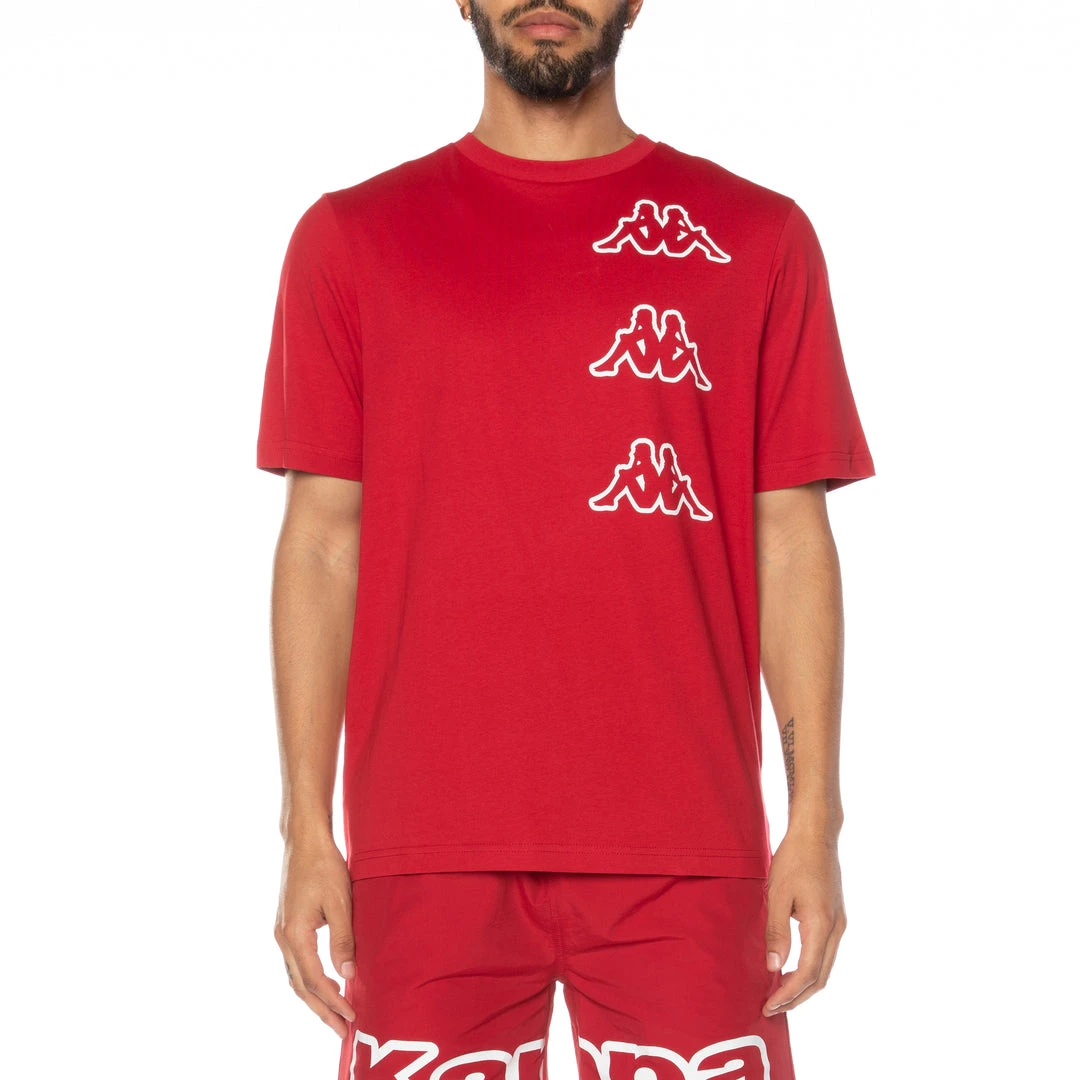 Kappa US Men Logo Aomix T-shirt - Red 3 Kappa US Men Logo Aomix T-shirt - Red