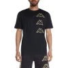 Kappa US Logo Aomix T-Shirt - Black Smoke Light Orange