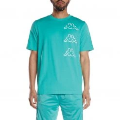 Kappa US Logo Aomix T-Shirt - Green Beige Men