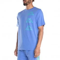 Kappa US Logo Aomix T-Shirt - Blue Teal Men