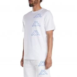 Kappa US Logo Aomix T-Shirt - White Blue Men