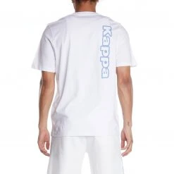 Kappa US Logo Aomix T-Shirt - White Blue Men