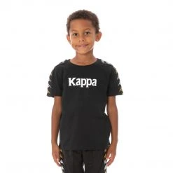 Kappa US Kids 222 Banda Bendocin T-Shirt - Black Smoke
